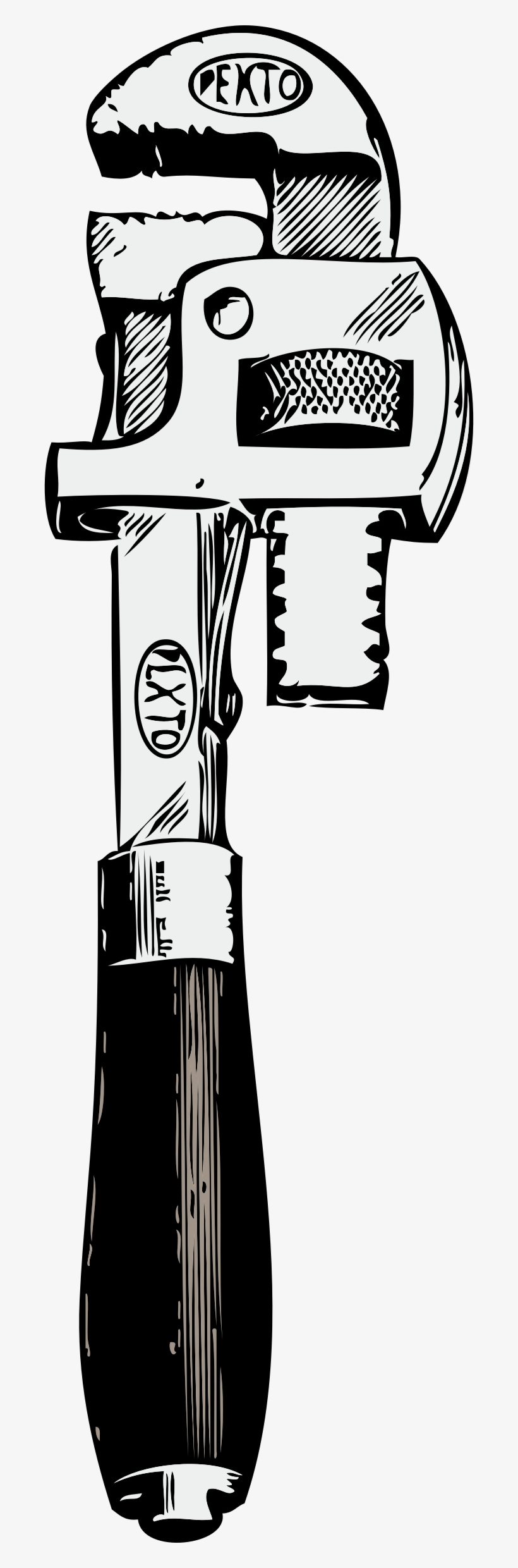 Clipart Pipe Wrench Wrench Symbol Tools Clip Art Black, transparent png