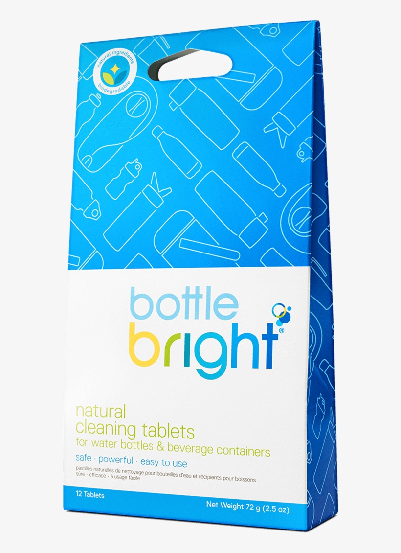 Bottle Bright Natural Cleaning Tablets, transparent png