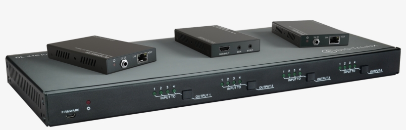 4x4 4k Hdbt Matrix Switch Kitted With 3 Hdbaset Poe, transparent png