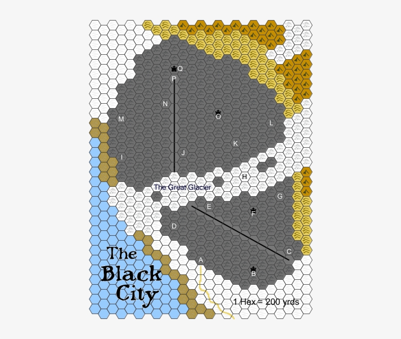Black Ciy Hexmap From Dreams In The Lich House, transparent png