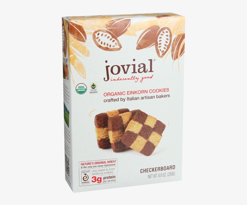 Jovial Cookie Einkorn Checkerboard Organic 1 Box, transparent png