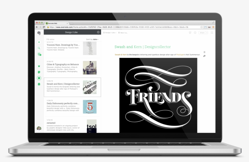 Evernote Web App Redesign, transparent png