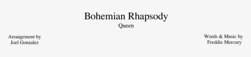 Bohemian Rhapsody Sheet Music For Flute, Clarinet,, transparent png