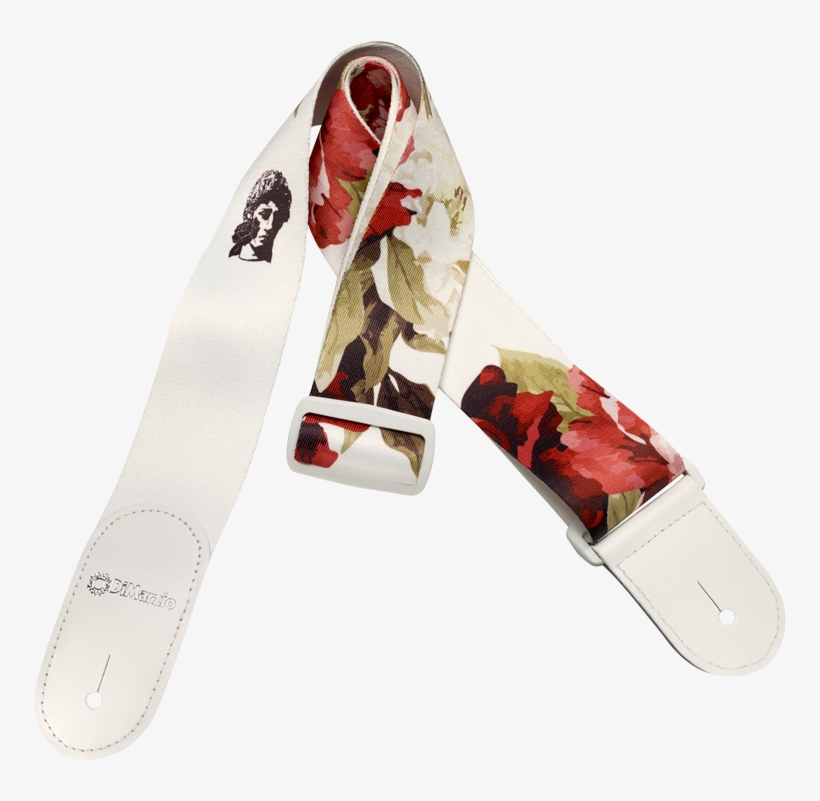 Polyphia Floral Muse White Standard Strap, transparent png