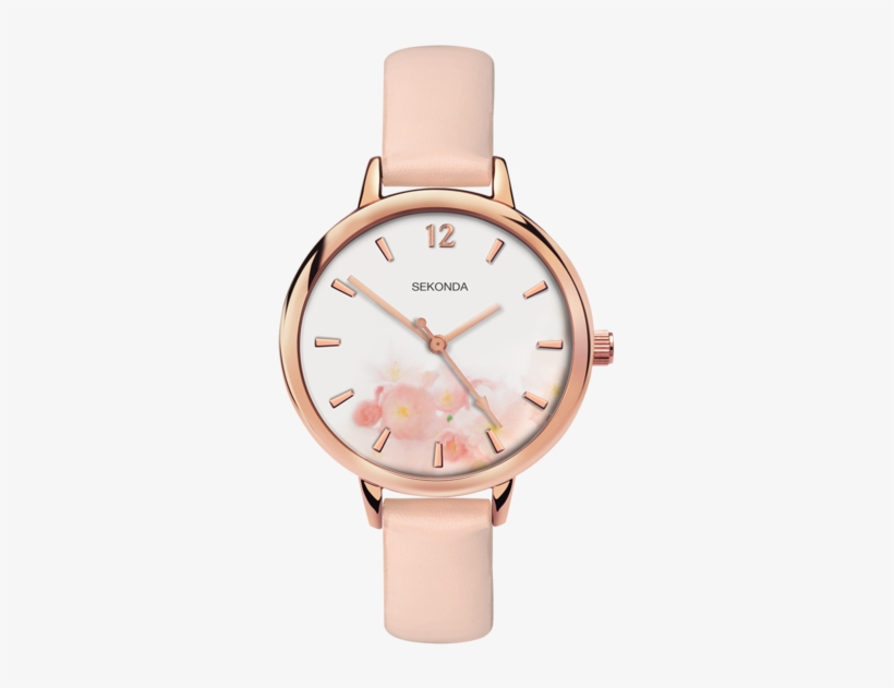 Sekonda Editions Women's Light Pink Strap Watch, transparent png