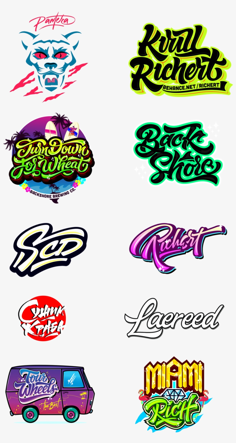 Logos / Prints 13 14 15 Part 3 On Behance, transparent png