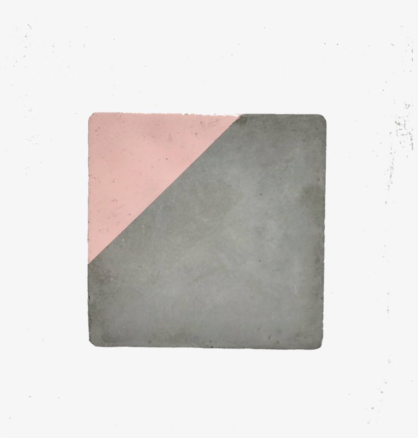 Concrete & Blush Pink Coaster, transparent png