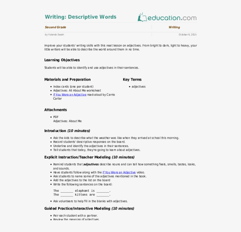 Descriptive Words, transparent png