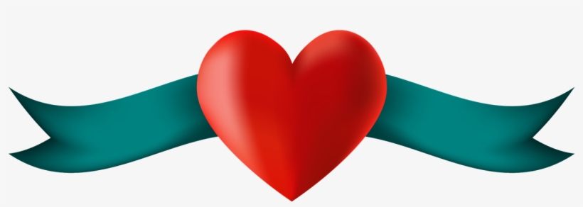 Banner, Heart, Placeholder, Ribbon, transparent png