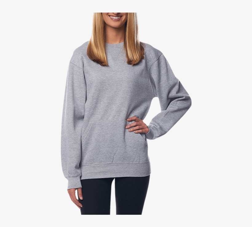Badger Pocket Crewneck Sweatshirt, transparent png