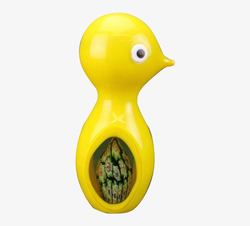 Rare And Unique Large Yellow Baby Chick Vintage Paperweight, transparent png