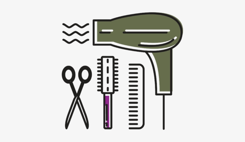 Hairsuppliesicon-01, transparent png