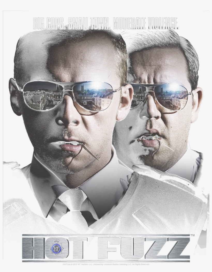 Hot Fuzz Big Cops Men's Regular Fit T-shirt, transparent png