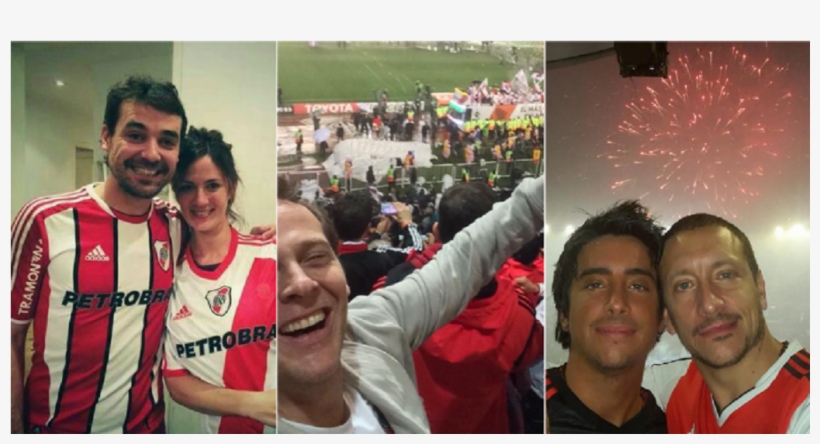 El Festejo De Los Famosos Hinchas De River Por La Copa, transparent png