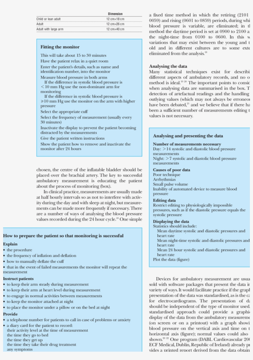 Recommended Size Of Cuffs For Measuring Blood Pressure, transparent png