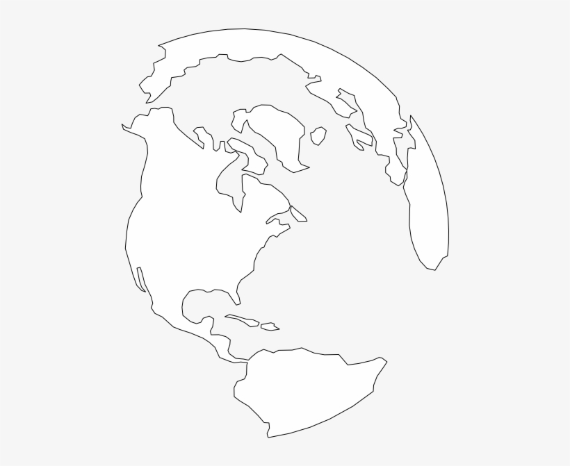 World With Transparent Oceans Clip Art At Clker, transparent png