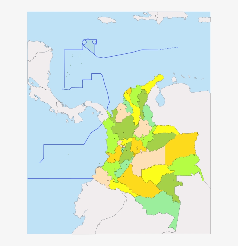 Division Politica Colombia, transparent png