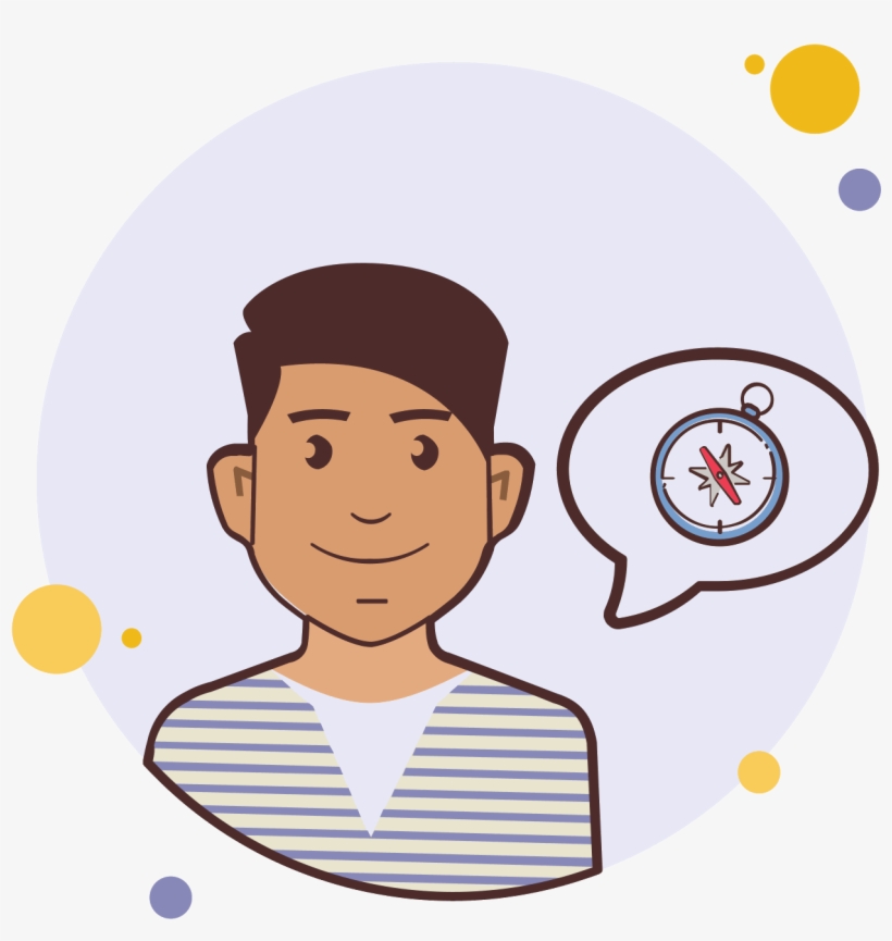 Man With A Compass Icon, transparent png