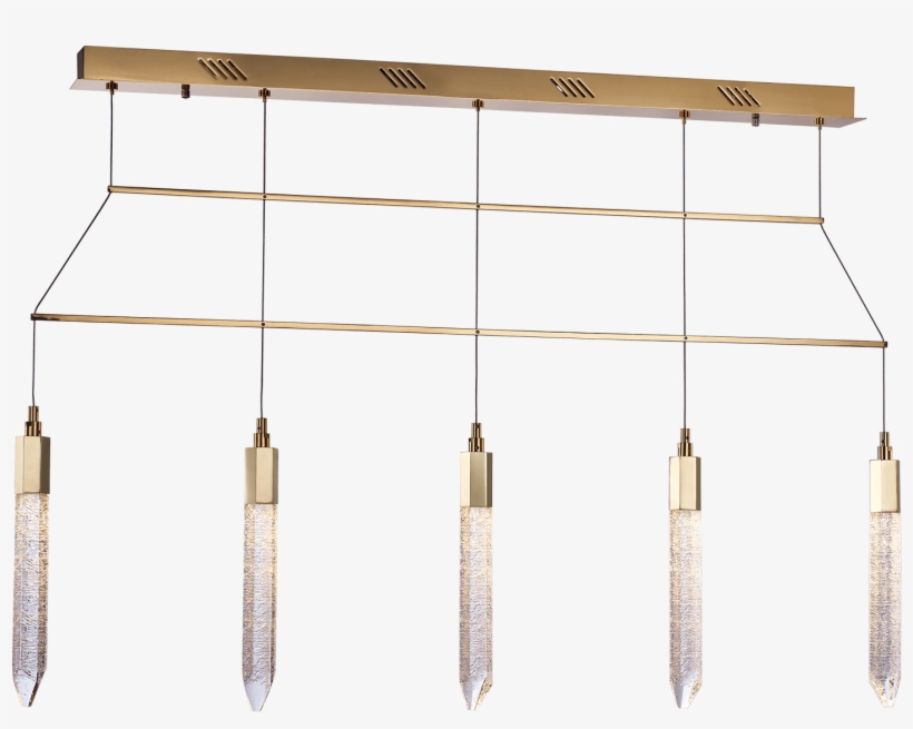 Shard 5 Light Bar Adjustable Pendant, transparent png