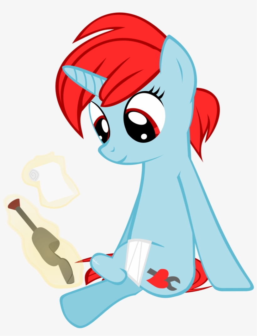 Nursey, Bandage, Female, Looking Down, Magic, Mare,, transparent png