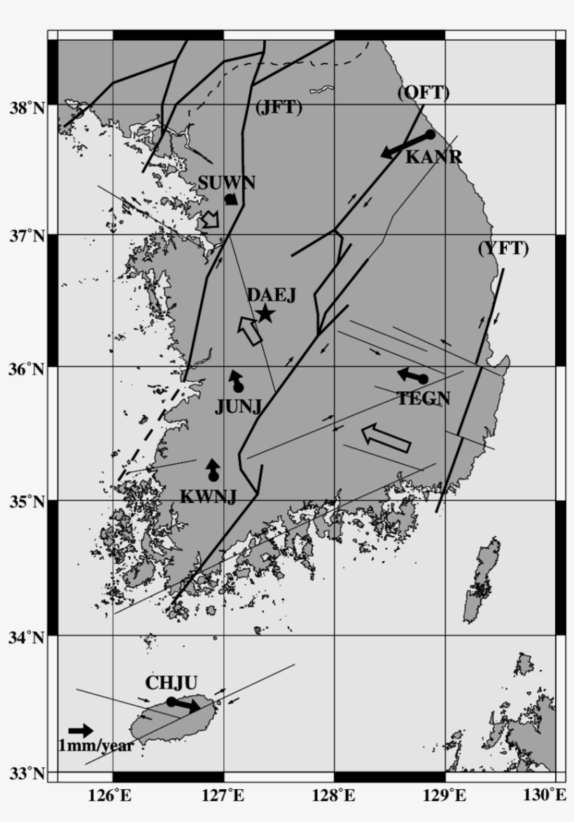 Neotectonic Fault Map Related With Crustal Velocities, transparent png