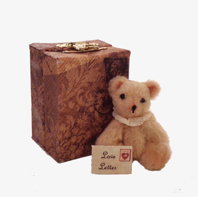 Miniature Jewel Box Bear Love Letter, transparent png