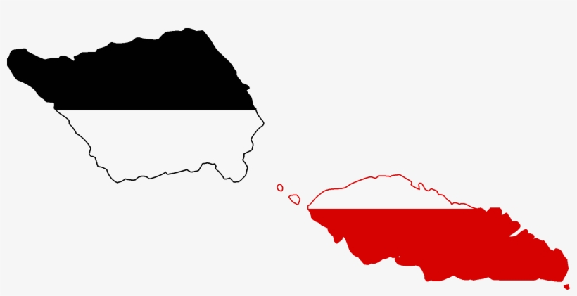 Flag Map Of German Samoa, transparent png