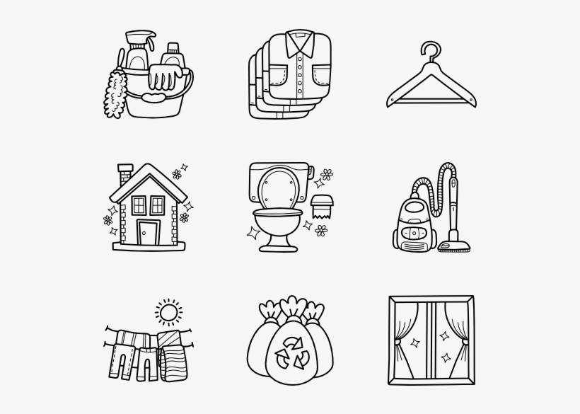 Cleaning, transparent png