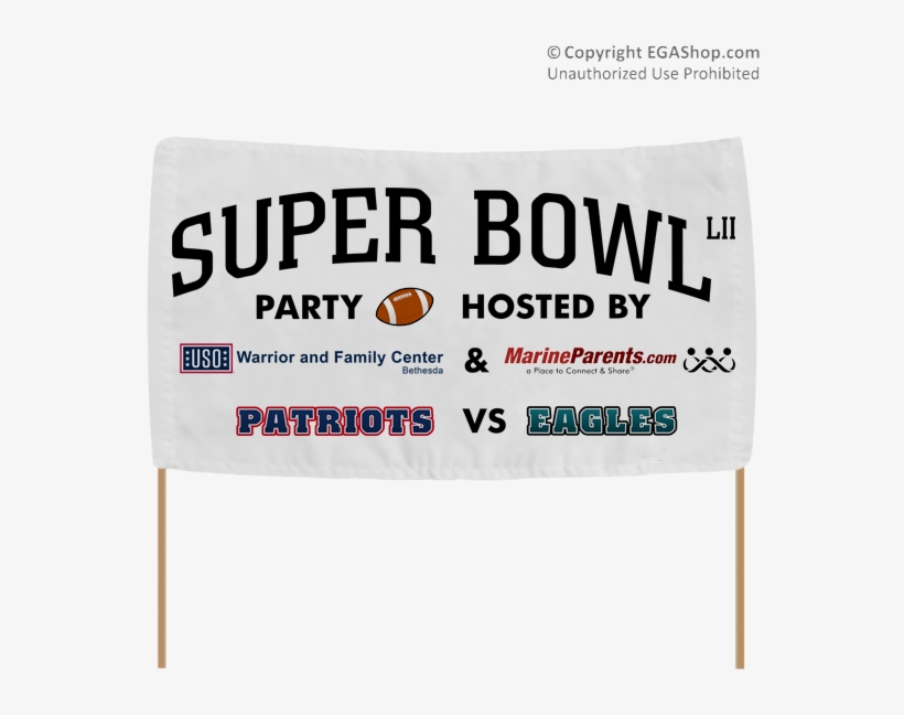 Com Warrior Support Team Super Bowl Party Banner, transparent png