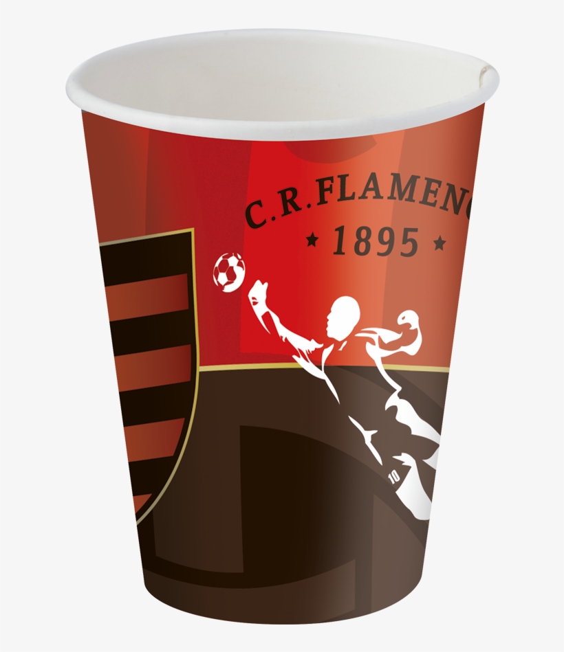 Copo Papel 200 Ml Flamengo, transparent png