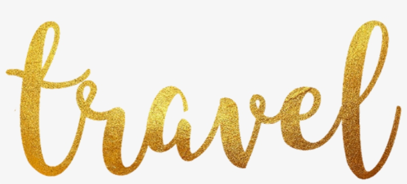 Travel Gold Golden Glitter Glittergold Goldenwords, transparent png