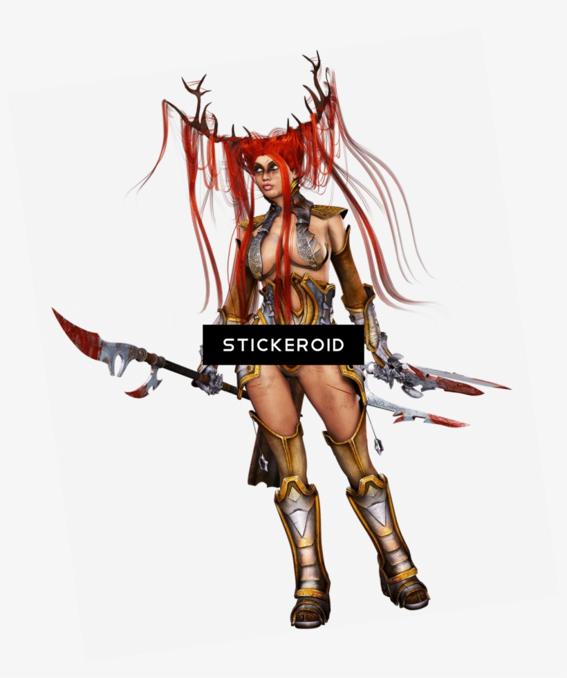 Woman With Reindeer Hairstyle, transparent png