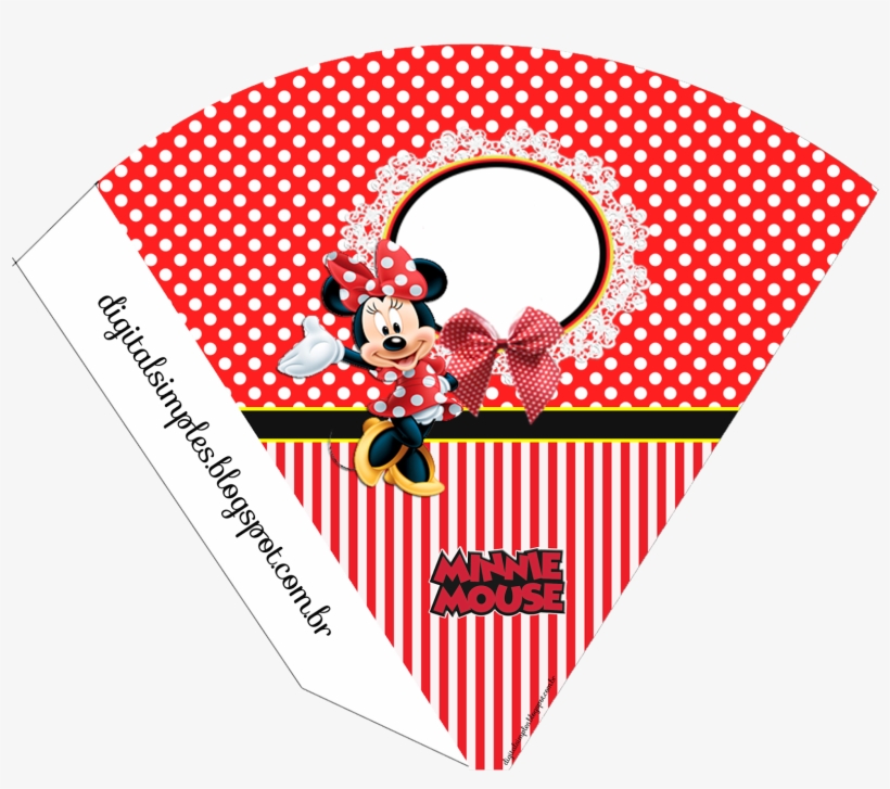Rótulo De Bis Tema "minnie Vermelha", transparent png