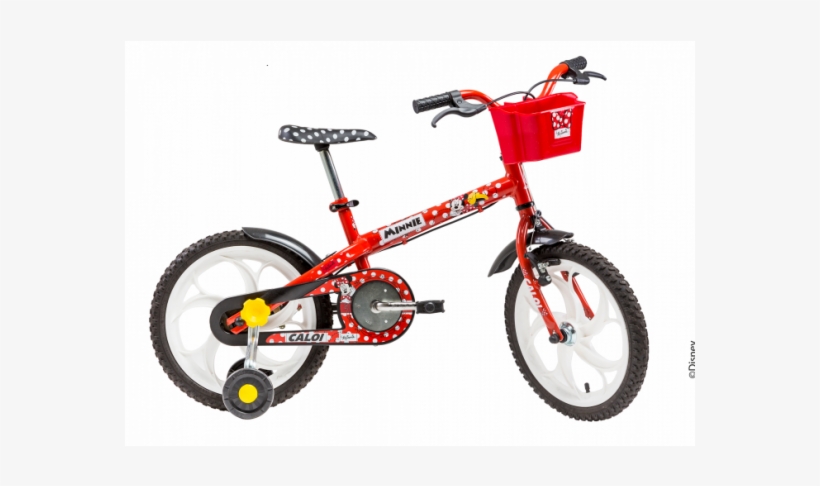 Bicicleta 16 Caloi Minnie Vermelha A16, transparent png