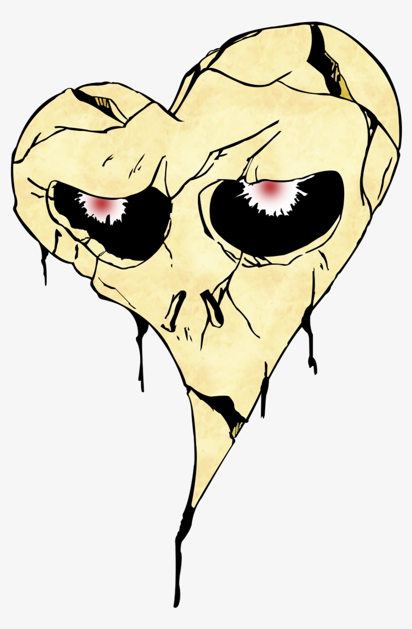 Skull Heart, transparent png