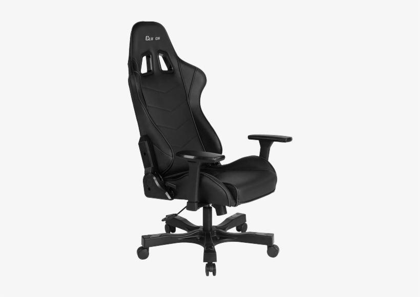 Crank Series All Black Gaming Chair, transparent png