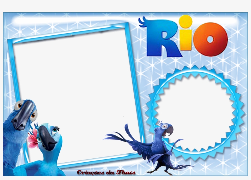 Molduras Do Filme Rio Para Foto Digital, transparent png