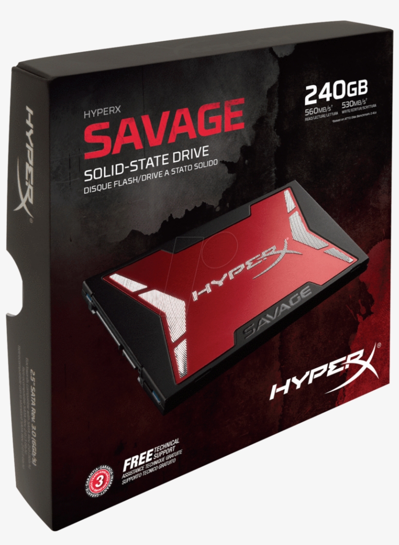 Hyperx Savage Ssd Phison Ps3110-s10, transparent png