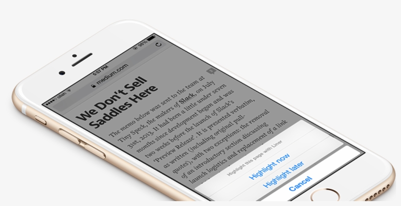 Liner's Share Extension On Safari Browser, transparent png