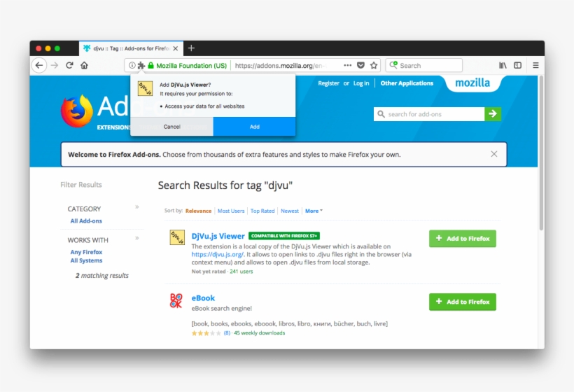 Read Djvu With Firefox, transparent png