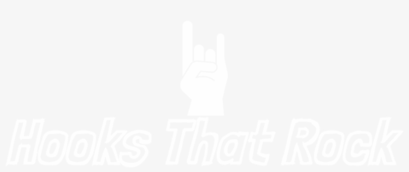 Hooks That Rock Logo White, transparent png
