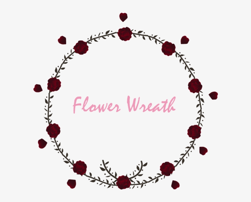 Beautiful Red Rose Floral Wreath, Save The Date, Greeting - Flower, transparent png