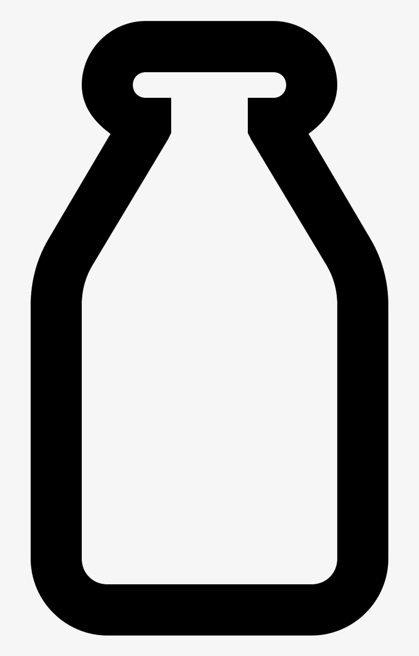 Milk Bottle Icon - Glass Milk Bottle, transparent png