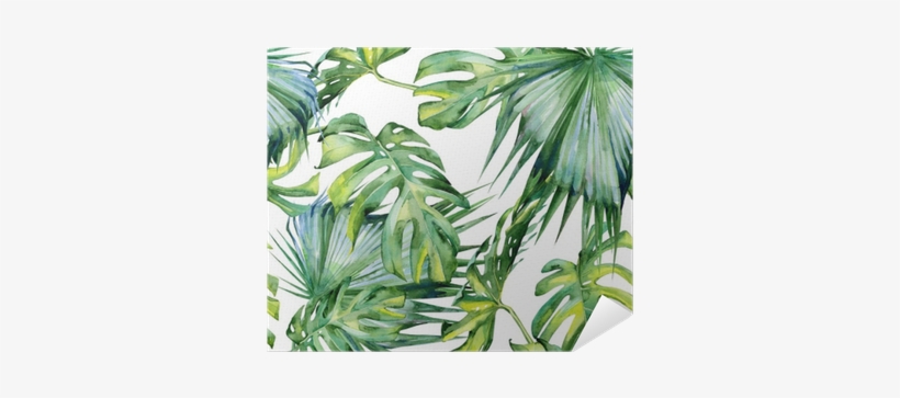 Seamless Watercolor Illustration Of Tropical Leaves, - Upstreet Graphite Pickleball Paddle Set Of 2, transparent png
