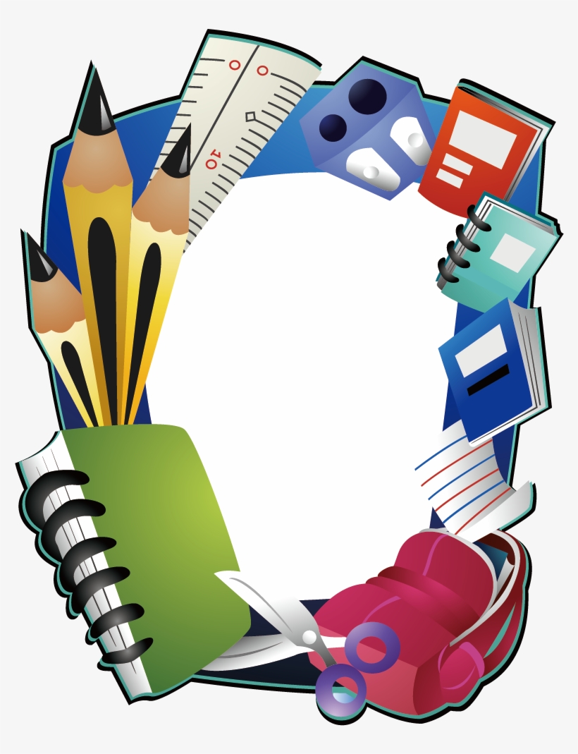 Borders And Frames Picture Frame Clip Art - School Borders And Frames, transparent png