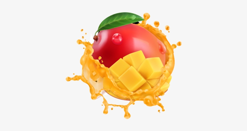 A Classic Non Dairy Flavor That Brings The Sweet Tropical - Mango Juice Splash Png, transparent png