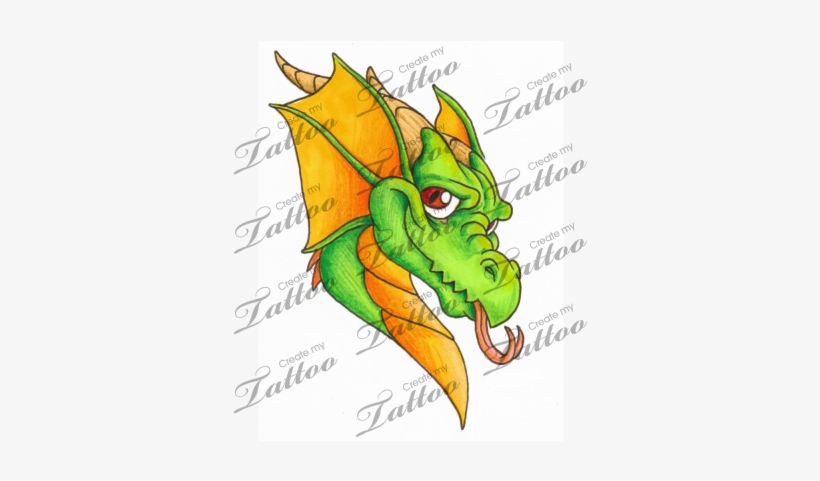 Marketplace Tattoo Friendly Dragon - Tattoo, transparent png