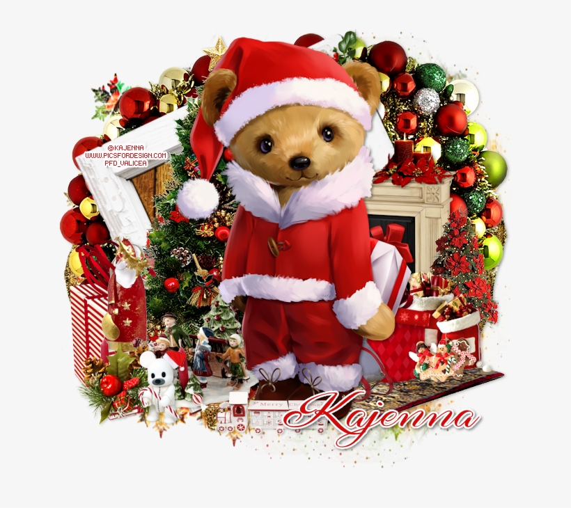 A Bear's Christmas Tag - Christmas Ornament, transparent png