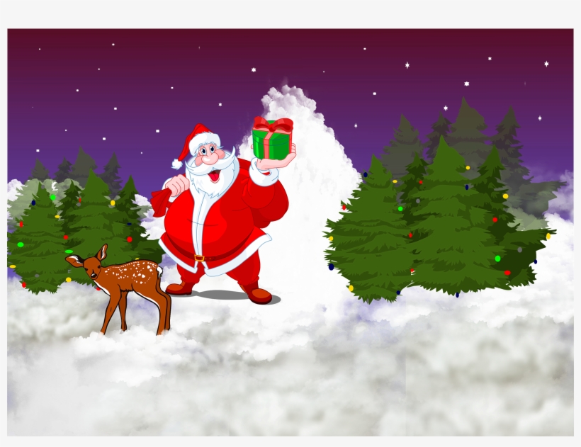 Santa Claus With Bag Of Gifts Shot Glass, transparent png