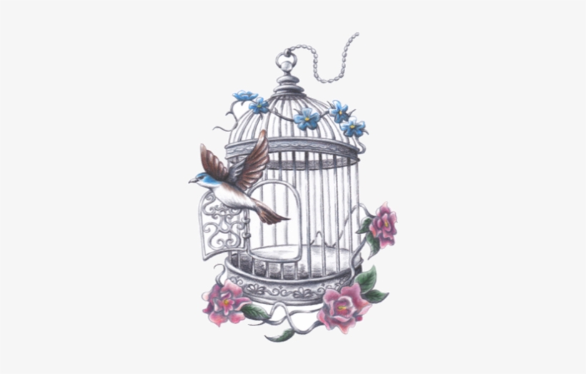 Bird Free From Cage Tattoo, transparent png
